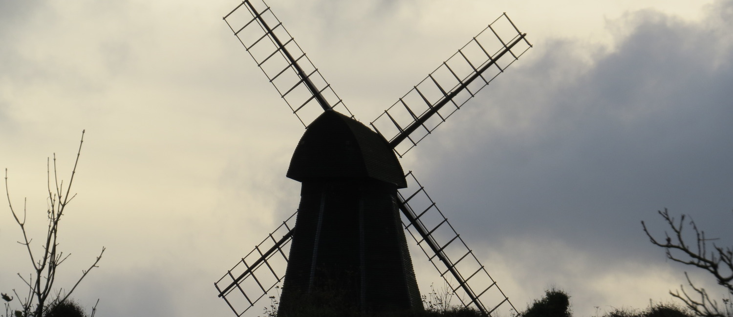 Rottingdean Windmill silhouette